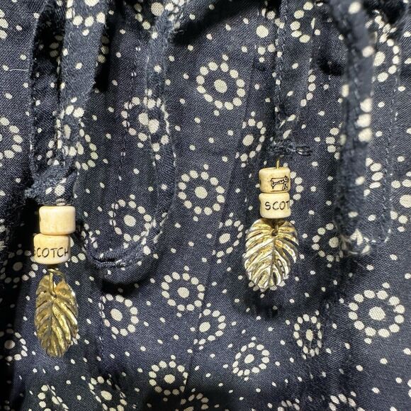 Scotch & Soda Maison Scotch short sleeve blue pockets geometric printed Romper 1 - Picture 3 of 12